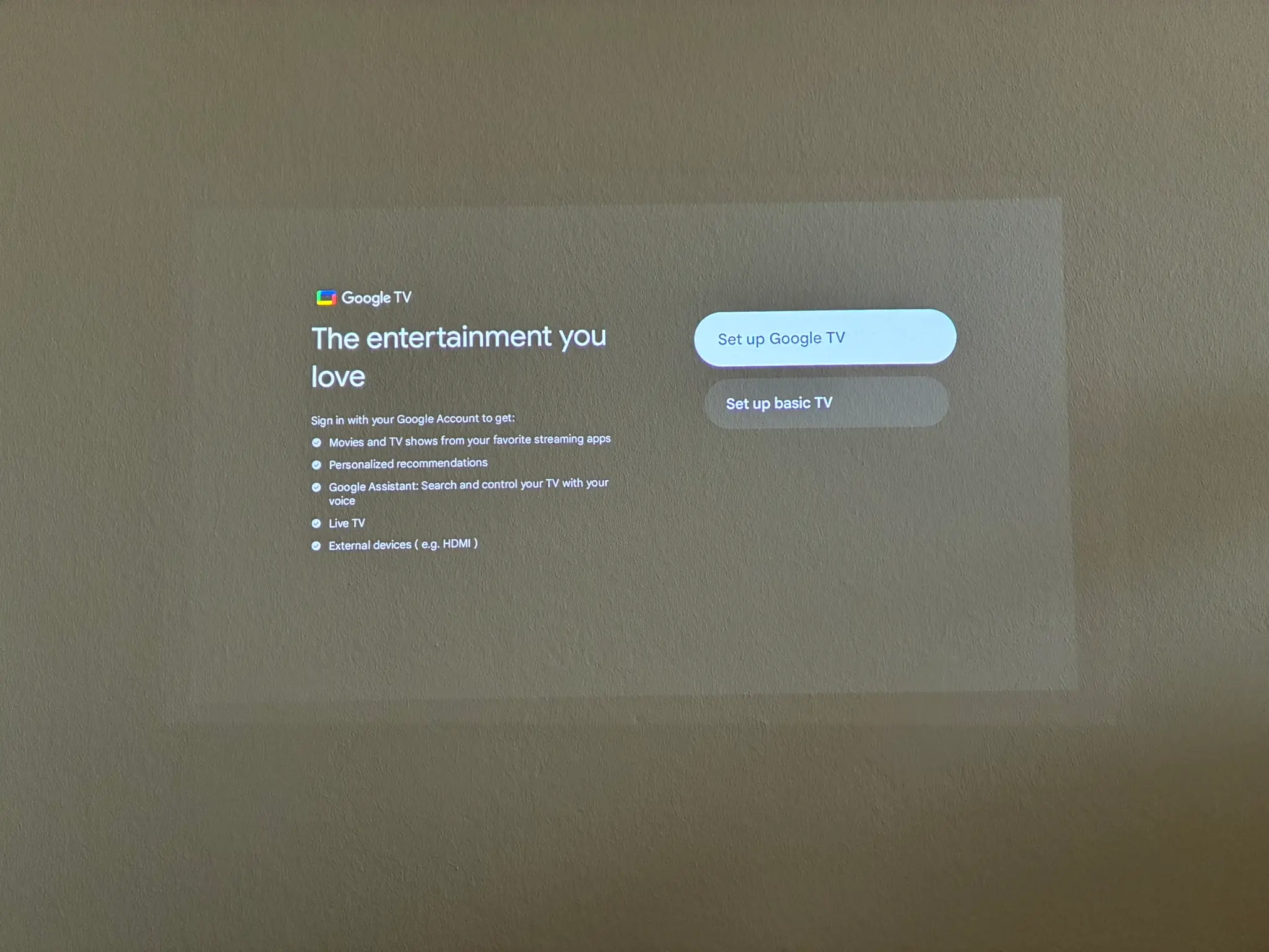 Für alle Funktionen wird ein Google Account benötigt