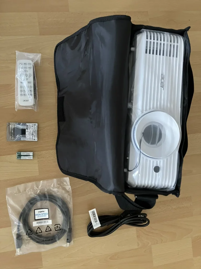 Lieferumfang Acer H6546Ki Beamer